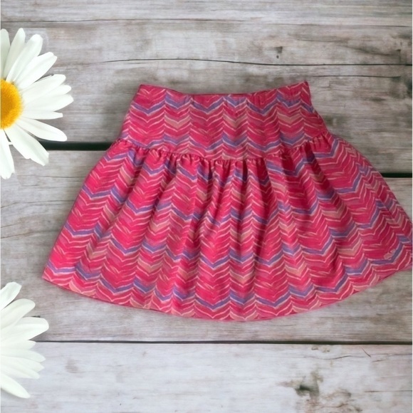 VINEYARD Vines Girls Pink & Purple Print Cotton Skirt Size Med 10/12 - Picture 5 of 5